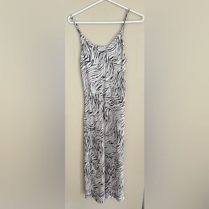 Black and white maxi dress